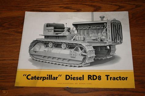 Caterpillar Diesel Rd8 Tractor Sales Spec Sheet 1910464588