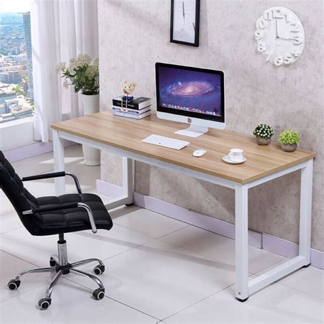Home office desk computer desk 63 inch large computer table for home office, with wide workstation tabletop for writing, made of the finish wood board and sturdy steel legs 4.4 out of 5 stars 594 $149.88 $ 149. Computer Desk PC Laptop Table Wood Workstation Study Home ...