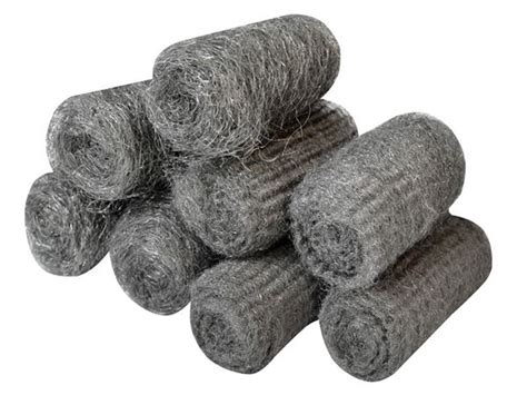 Faithfull Steel Wool Assorted Grades 20g Rolls Pack 8