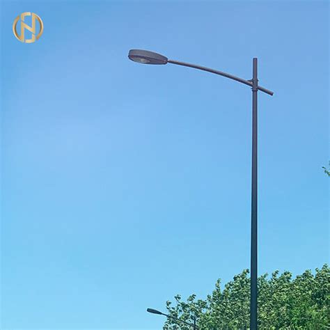 Galvanized Street Light Pole 3m 6m 9m 12m Custom Octagonal Light Pole