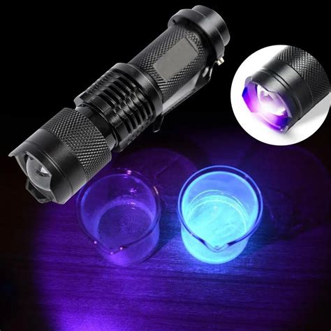 Skywolfeye Uv Flashlight Led Purple Violet Light Uv 395nm Aluminum