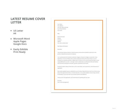 Now and then, recruiters request a cover letter with your cv. Simple Resume Cover Letter Samples & Templates Download