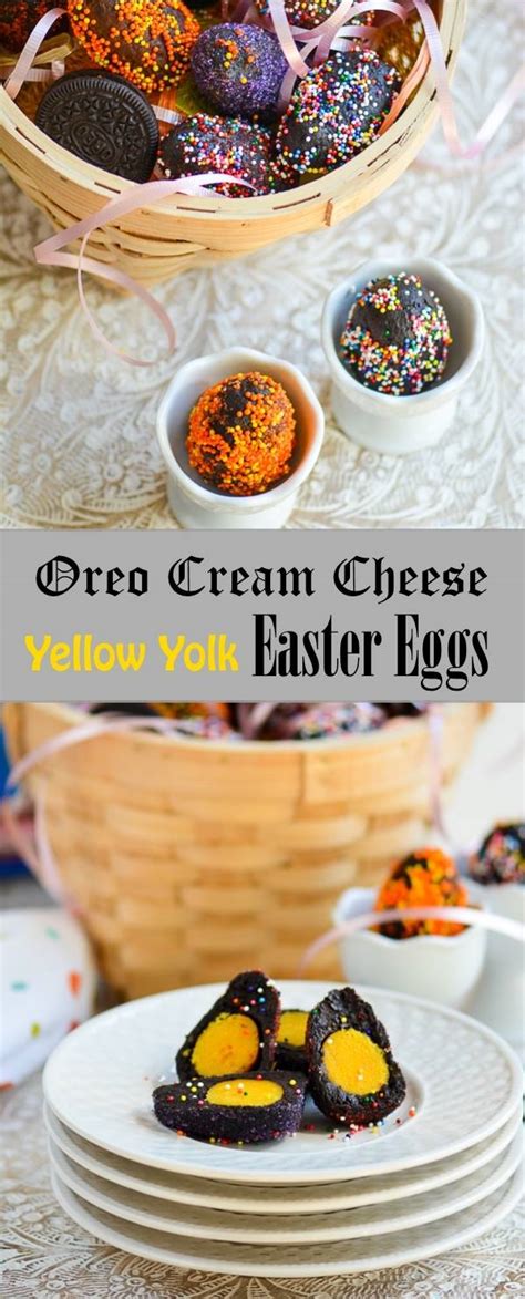 Yellow Yolk Oreo Cream Cheese Easter Eggs Recipe