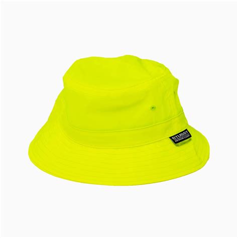 Stussy Reflective Bucket Hat Neon Yellow Garmentory
