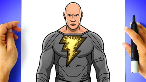 Como DESENHAR o ADÃO NEGRO Como DIBUJAR a BLACK ADAM How to DRAW