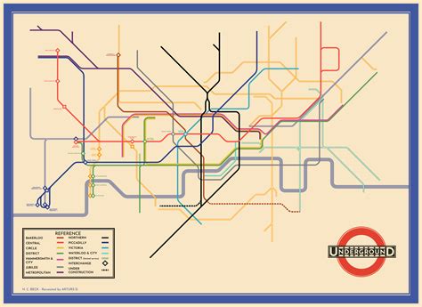 Becks Map With 2020 Network District Daves London Underground Site
