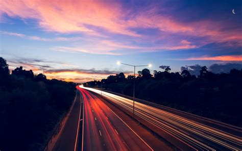 Highway Long Exposure Hd Wallpapers Desktop And Mobile Images And Photos