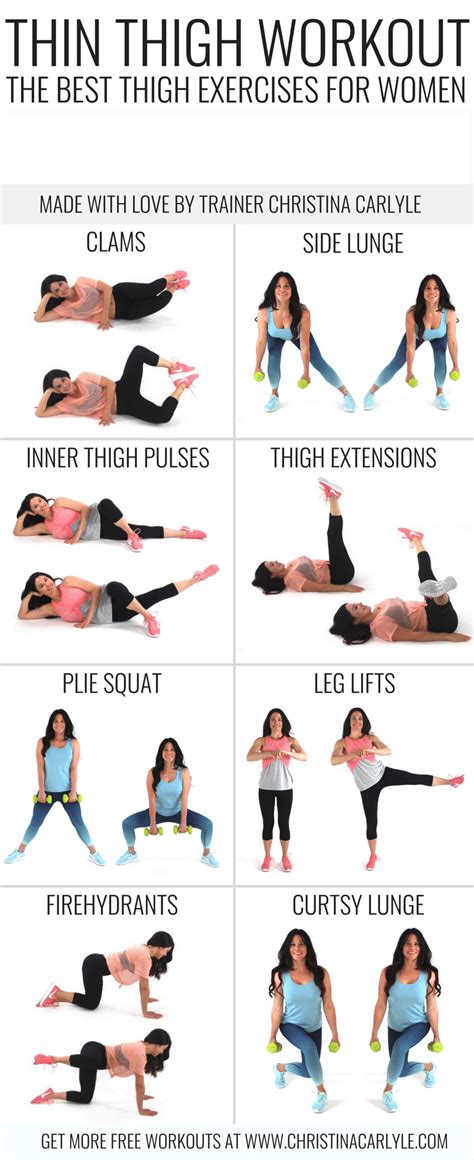 The Best Thigh Exercises For Women Best Thigh Exercises Thigh
