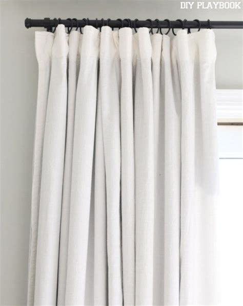 How To Make No Sew Black Out Curtains The Diy Playbook White