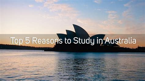 Top 5 Reasons To Study In Australia Youtube