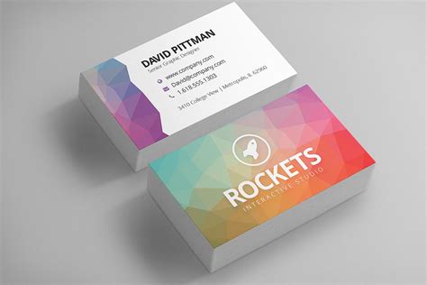 Material Design Business Cards Creative Business Card Templates