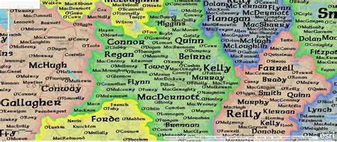 Mapping Irish Surnames Irish Surnames Ireland Vacation Story Map