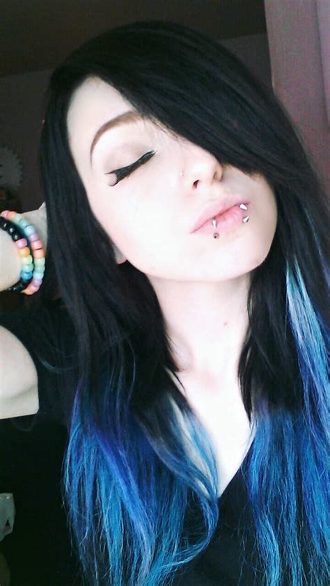 blue haired emo girl telegraph