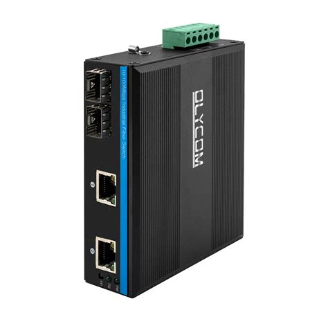 Ce 10100mbps Industrial Network Switch 2 Sfp Port And 2 Ethernet Port