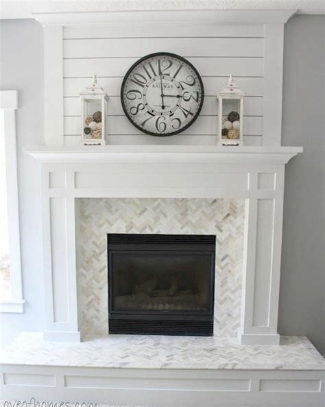 40 elegant fireplace makeover for farmhouse home decor (6) #
