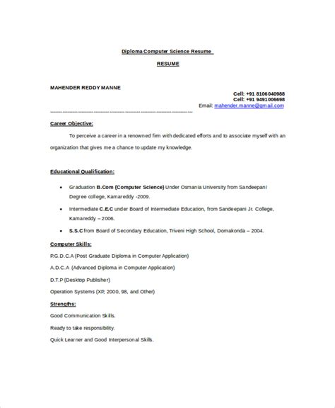 Computer science is a particularly fascinating field because of its wide variety of applications. Computer Science Resume Template for IT Workers