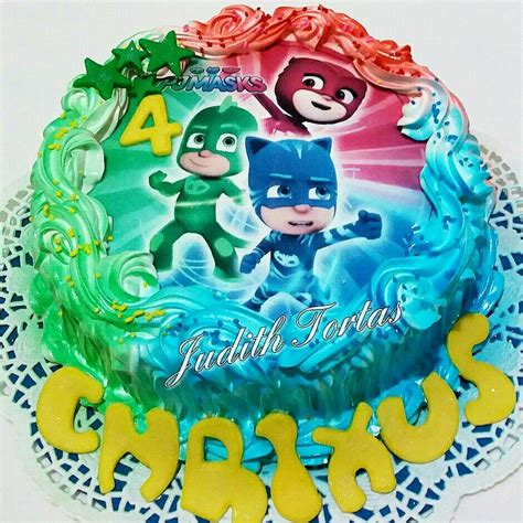 Heroes En Pijamas Cake Merengue Por Judith Tortas Vzla Torta Pj