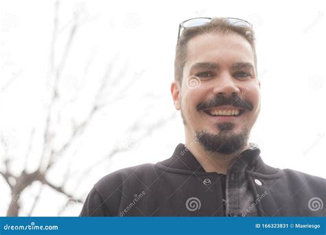 Smiling Goatee Man Portrait Smiling At Camera Stock Image Image Of Latin Attractive 166323831