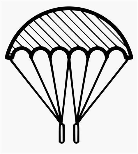 Parachute Outline Images Of Parachute Hd Png Download Kindpng