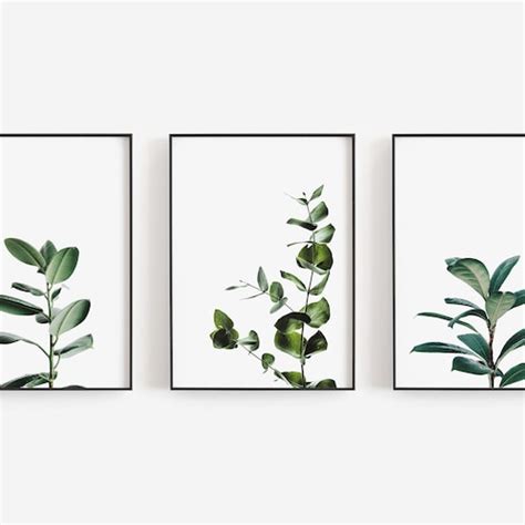 Set Of 3 Earthy Printable Wall Art Minimalist Digital Art Etsy