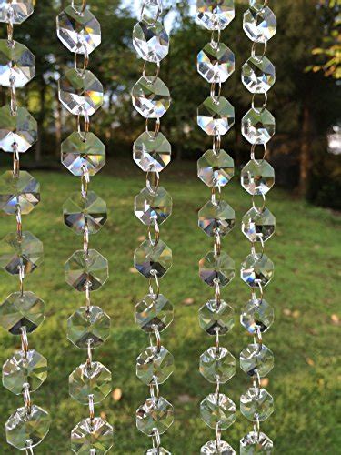 Jihui 10ft Glass Crystal Garland Chandelier 14mm Octagon Beads Chain