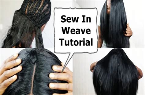 How To Sew In Weave Step By Step