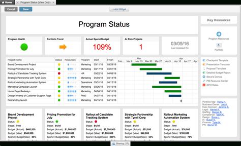 Project Status Report Dashboard