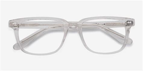 Pacific Rectangle Clear Frame Eyeglasses Eyebuydirect In 2021