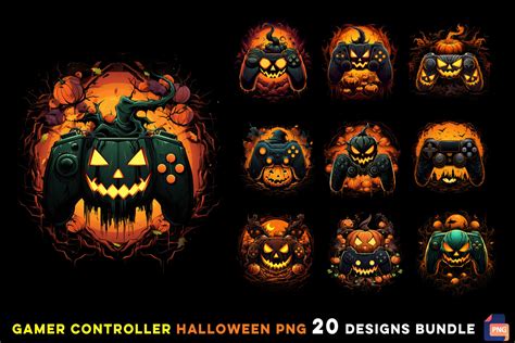 Gamer Controller Halloween Png Graphic By Jijopero · Creative Fabrica
