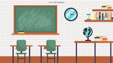 School Classroom Illustration Vector Download