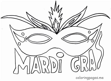 Mardi Gras Coloring Pages Clip Art Library