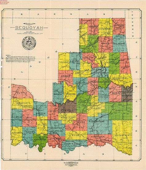 Proposed State Of Sequoyah Map By Oklahoma Historical Society