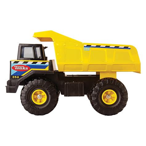 Tonka Steel Classics Mighty Dump Truck Toy Construction Vehicle For