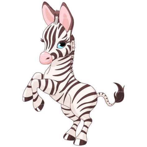 Clipart Prancing Zebra Royalty Free Vector Design Baby Zebra