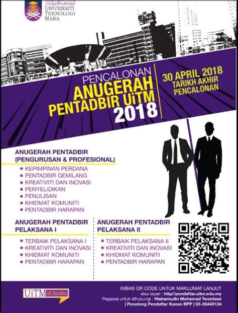 Tempah tiket kapal terbang (bagi calon sabah / sarawak) dan calon luar negara (1 bulan 2 6. Pencalonan Anugerah Pentadbir UiTM 2018 - Persatuan ...
