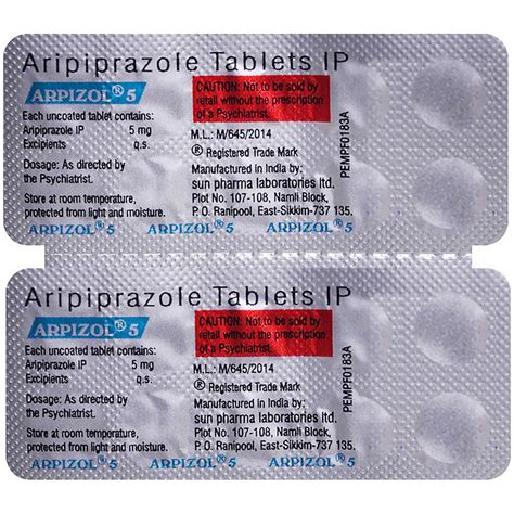 Arpizol 5 Tablet 10s Price Uses Side Effects Composition Apollo