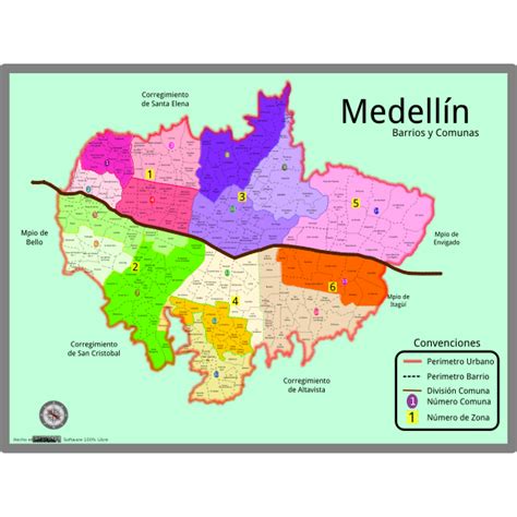 Mapa Poblado De Medellin