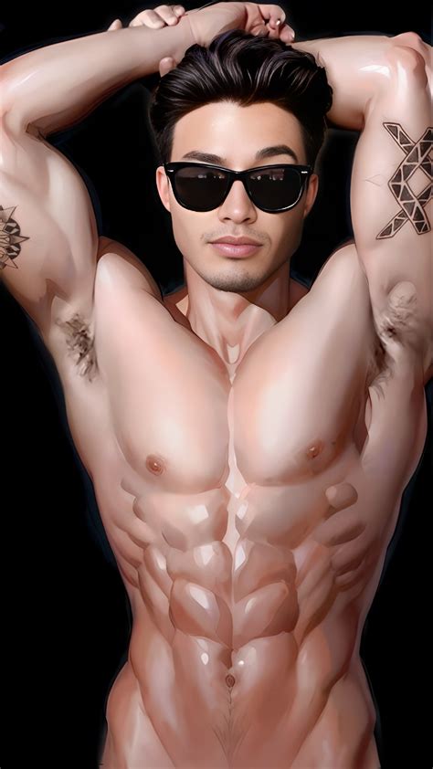 rule 34 31fr0sty abs actor ai generated armpits arms behind head biceps bulging biceps