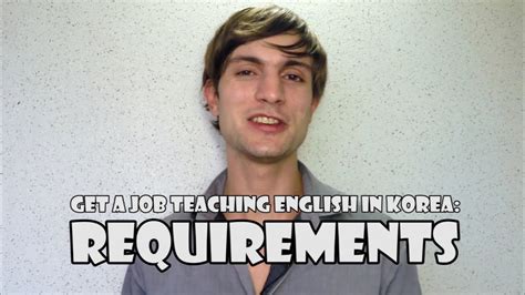 Teaching English In Korea Requirements Youtube