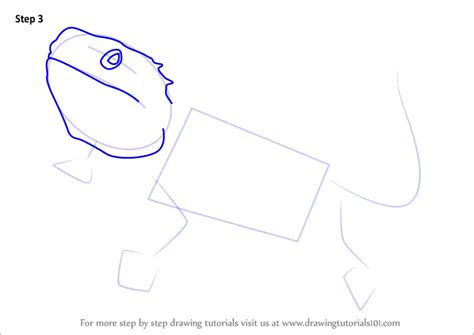 How To Draw A Bearded Dragon Lizards Step By Step