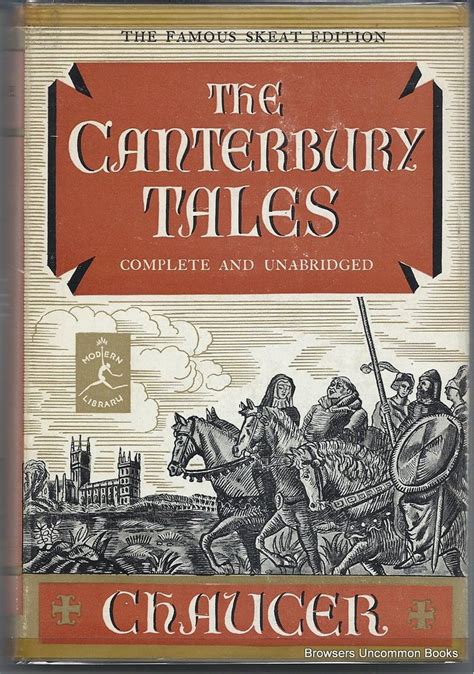 The Famous Skeat Edition Of The Canterbury Tales Complete And