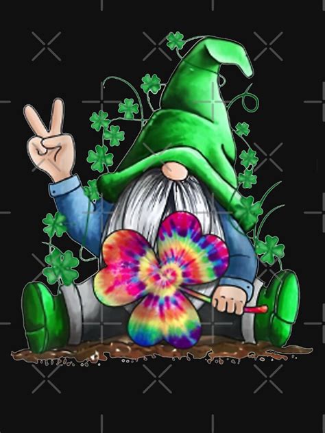 Hippie Gnomes Hippie Clover St Patrick S Day S T Shirt By Ommarkhine Redbubble