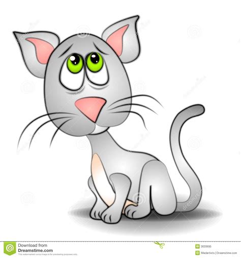 Sad Eyes Cat Kitten Clip Art Stock Illustration