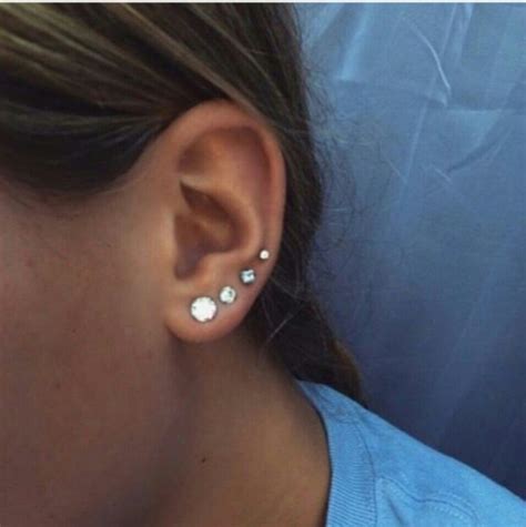 Four Ear Piercings Goals Tattoos And Piercings Pinterest Ear