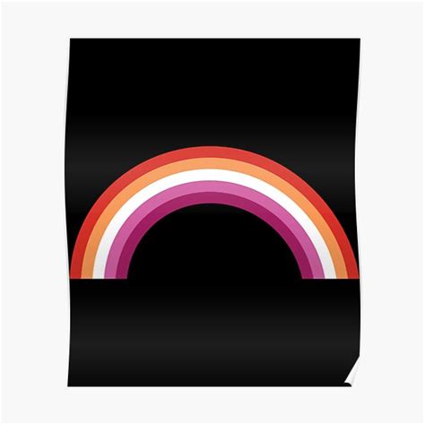 Lesbian Pride Rainbow Classic Poster For Sale By Hildendhmula Redbubble