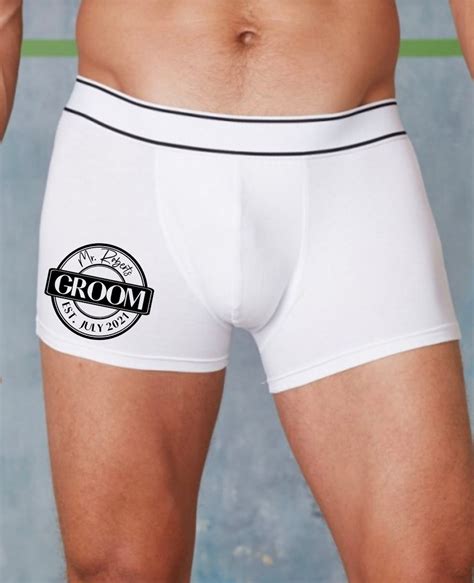 Mens Groom Underwear Novelty Boxers Wedding Boxer Shorts Etsy