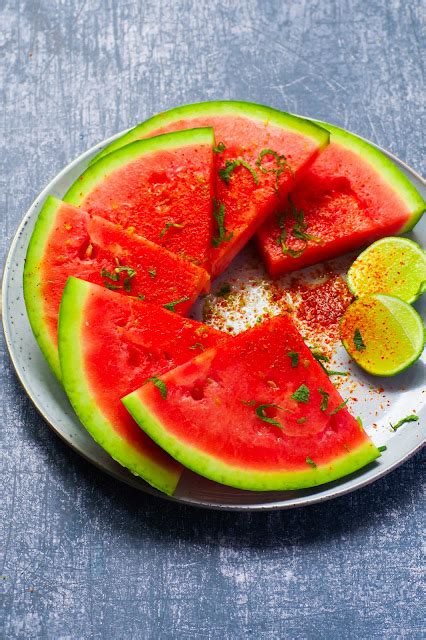 Tequila Soaked Watermelon With Chili Lime Salt Euphoric Vegan