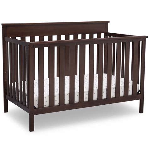 Delta Children Kingswood 4 In 1 Convertible Baby Crib Walnut Espresso