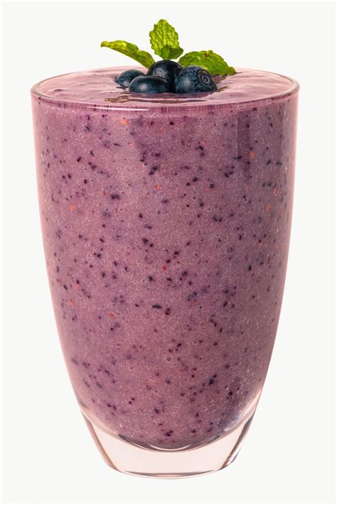 Fresh Blueberry And Acai Smoothie Transparent Png Premium Image By