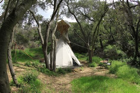 Clean Quiet Tipi W Wifi In Wilderness Near La 2 Tipis For Rent In Topanga California
